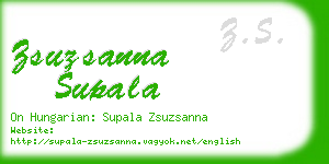 zsuzsanna supala business card